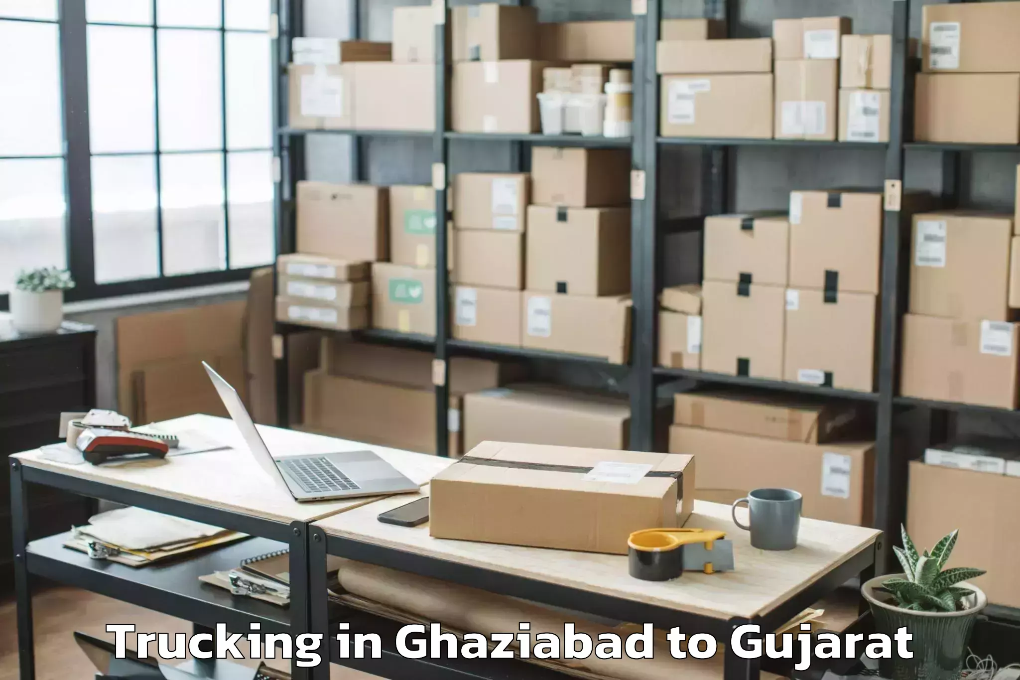 Book Ghaziabad to Zer Trucking Online